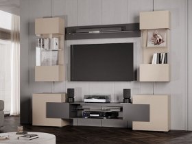 Гостиная Фэнтези (кашемир/графит) в Криводановке - krivodanovka.mebel-nsk.ru | фото
