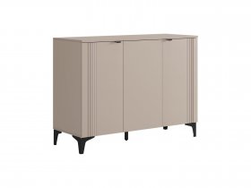 Комод 3 Рич (кашемир/фрапучино матовый/черный) в Криводановке - krivodanovka.mebel-nsk.ru | фото