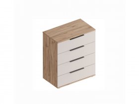 Комод с ящиками Сицилия (дуб альпийский/тефия) в Криводановке - krivodanovka.mebel-nsk.ru | фото