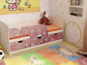 Кровать детская с ящиками 1,86 Минима Hello Kitty в Криводановке - krivodanovka.mebel-nsk.ru | фото