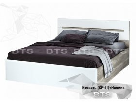 Кровать двуспальная 1,6 м  Наоми КР-11 в Криводановке - krivodanovka.mebel-nsk.ru | фото