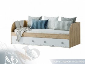 Кровать с ящиками Тренд КР-01 в Криводановке - krivodanovka.mebel-nsk.ru | фото