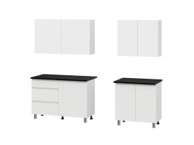 Кухонный гарнитур Эккервуд (2,0м) (SAFE) (белый) в Криводановке - krivodanovka.mebel-nsk.ru | фото
