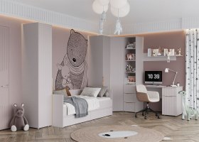 Модульная детская «Тефия» (тефия/софт сантьяго) в Криводановке - krivodanovka.mebel-nsk.ru | фото