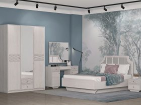 Модульная спальня Лоренцо в Криводановке - krivodanovka.mebel-nsk.ru | фото