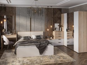Модульная спальня Норд в Криводановке - krivodanovka.mebel-nsk.ru | фото