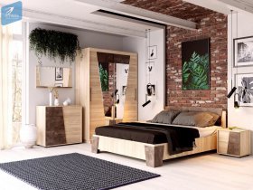 Модульная спальня Санремо в Криводановке - krivodanovka.mebel-nsk.ru | фото