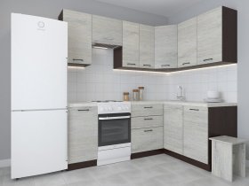 Модульная угловая кухня 1,4м*2,1м Лада (пикард) в Криводановке - krivodanovka.mebel-nsk.ru | фото