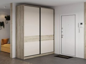 Шкаф-купе Бостон ШК-005 (2.0 м) (дуб крафт серый/кашемир) в Криводановке - krivodanovka.mebel-nsk.ru | фото