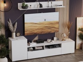 Стенка «Сильвия» (белый ясень) в Криводановке - krivodanovka.mebel-nsk.ru | фото