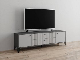 Тумба под ТВ Парус-10 (графит/светло-серый) в Криводановке - krivodanovka.mebel-nsk.ru | фото